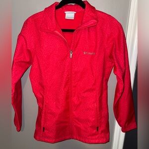 Columbia Vibrant Red fleece lined jacket